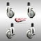 Service Caster 4 Inch 316SS Gray Poly Swivel 1-3/4 Inch Expanding Stem Caster Brake SCC, 2PK SCC-SS316EX20S414-PPUB-2-TLB-2-134 - alternate 6
